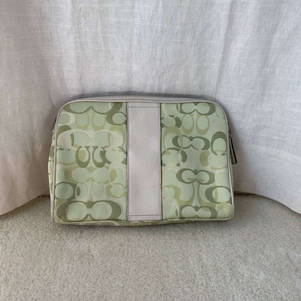 SOLD- Coach makeup travel case - Extra Large